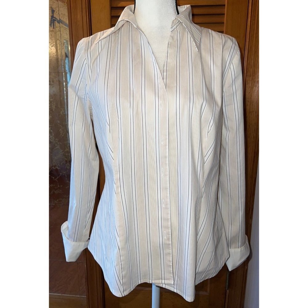 Sandra Ingrish Striped Button Shirt - 14